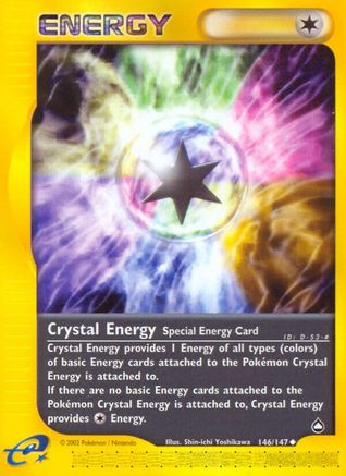 Crystal Energy 146/147 - Reverse Holofoil Aquapolis