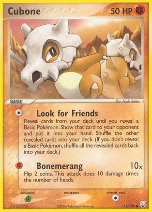 Cubone 051/109 - Reverse Holofoil Team Rocket Returns