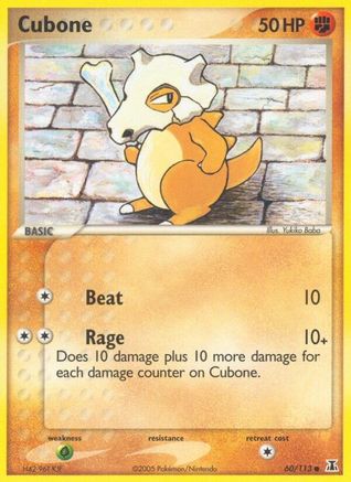 Cubone 060/113 - Reverse Holofoil Delta Species
