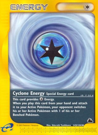 Cyclone Energy 143/144 - Reverse Holofoil Skyridge