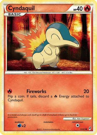 Cyndaquil 055/95  - Reverse Holofoil Call of Legends