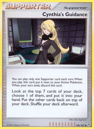 Cynthia's Guidance 136/147  - Reverse Holofoil Supreme Victors