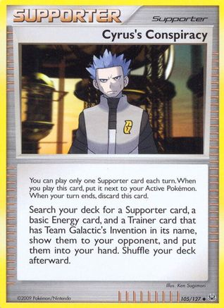 Cyrus's Conspiracy 105/127  - Reverse Holofoil Platinum