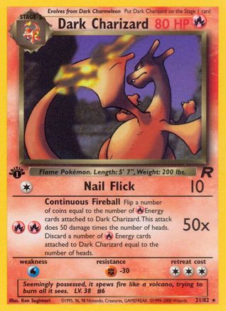 Dark Charizard 021/82 - 1st Edition Team Rocket