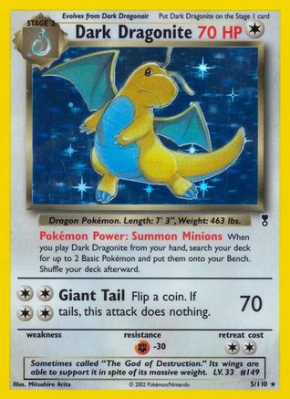 Dark Dragonite 005/110  - Reverse Holofoil Legendary Collection