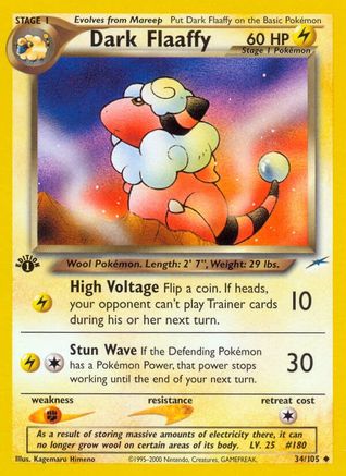 Dark Flaaffy 034/105 - 1st Edition Neo Destiny