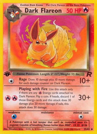 Dark Flareon 035/82 - Unlimited Team Rocket