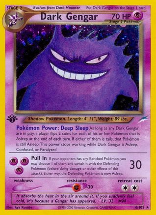 Dark Gengar 006/105 - 1st Edition Holofoil Neo Destiny