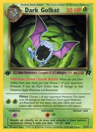 Dark Golbat 024/82 - 1st Edition Team Rocket