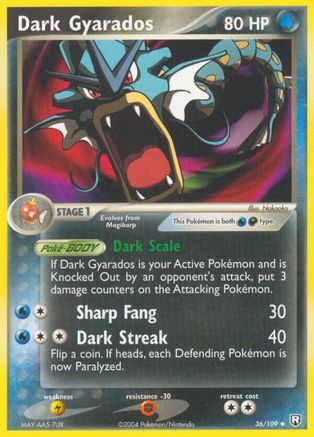 Dark Gyarados 036/109 - Reverse Holofoil Team Rocket Returns
