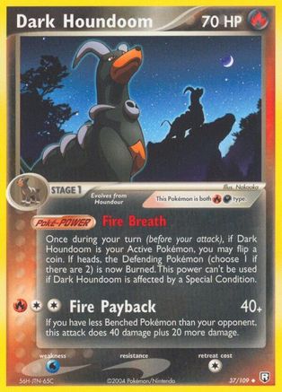 Dark Houndoom 037/109 - Reverse Holofoil Team Rocket Returns