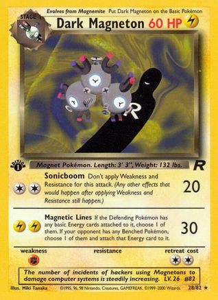 Dark Magneton 028/82 - 1st Edition Team Rocket
