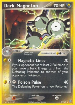 Dark Magneton 039/109 - Reverse Holofoil Team Rocket Returns