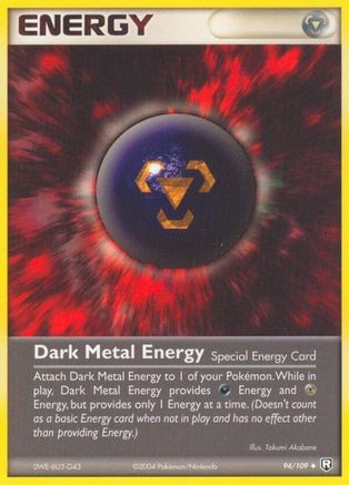 Dark Metal Energy 094/109 - Reverse Holofoil Team Rocket Returns