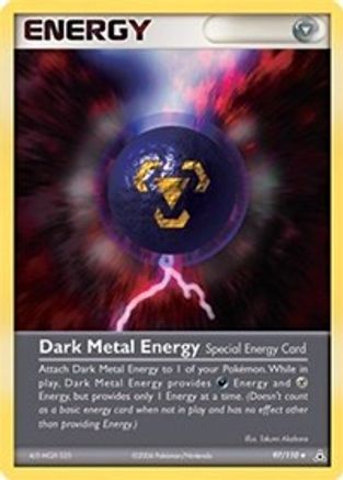 Dark Metal Energy 097/110 - Reverse Holofoil Holon Phantoms