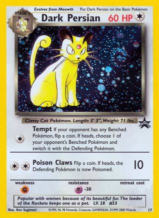 Dark Persian 017/53 - Holofoil WoTC Promo