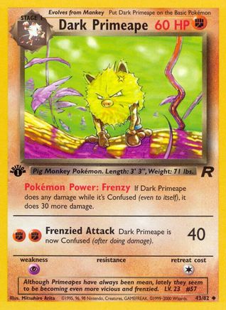 Dark Primeape 043/82 - Unlimited Team Rocket