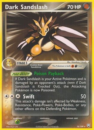 Dark Sandslash 018/109 - Reverse Holofoil Team Rocket Returns