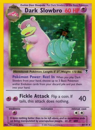 Dark Slowbro 008/110  - Reverse Holofoil Legendary Collection