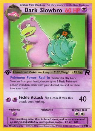 Dark Slowbro 029/82 - 1st Edition Team Rocket