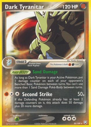 Dark Tyranitar 020/109 - Reverse Holofoil Team Rocket Returns