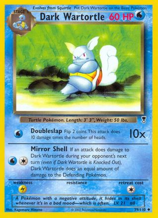 Dark Wartortle 039/110 - Reverse Holofoil Legendary Collection