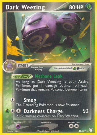 Dark Weezing 042/109 - Reverse Holofoil Team Rocket Returns