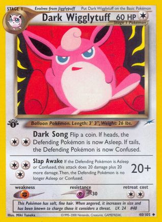 Dark Wigglytuff 040/105 - 1st Edition Neo Destiny