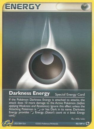 Darkness Energy (Special) 093/109 - Reverse Holofoil Ruby and Sapphire
