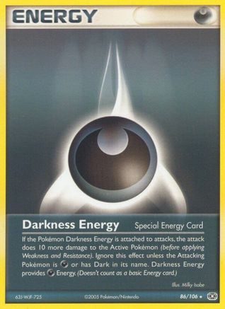 Darkness Energy (Special) 086/106 - Reverse Holofoil Emerald