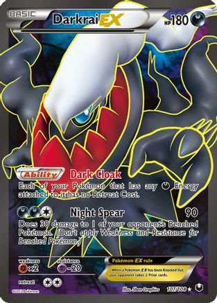 Darkrai EX (Full Art) 107/108  - Holofoil Dark Explorers