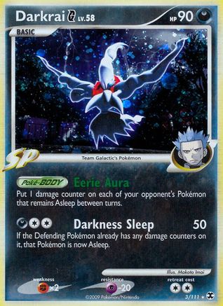 Darkrai G 003/111  - Reverse Holofoil Rising Rivals