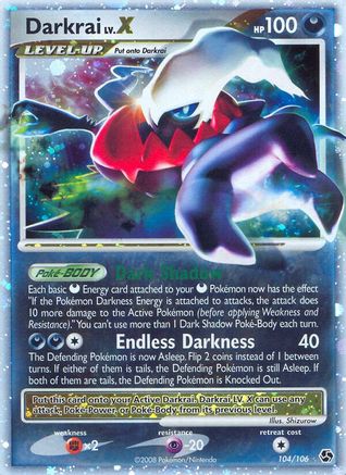 Darkrai LV.X 104/106  - Holofoil Great Encounters