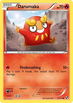Darumaka 023/114  - Reverse Holofoil Black and White