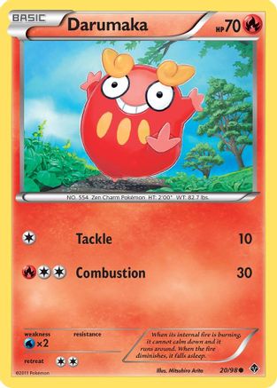Darumaka 020/98  - Reverse Holofoil Emerging Powers
