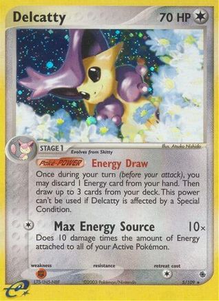 Delcatty 005/109 - Holofoil Ruby and Sapphire