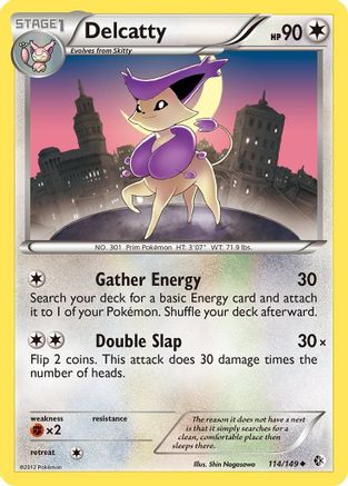 Delcatty 114/149  - Reverse Holofoil Boundaries Crossed