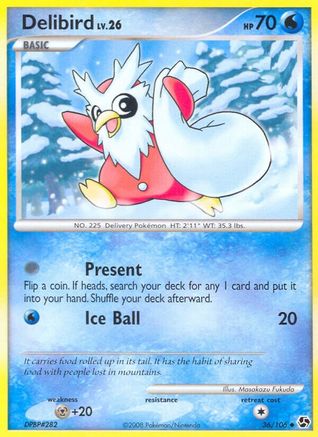 Delibird 036/106  - Reverse Holofoil Great Encounters