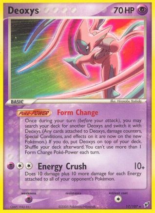 Deoxys (Attack Forme) 017/107 - Reverse Holofoil Deoxys
