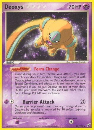 Deoxys (Defense Forme) 018/107 - Reverse Holofoil Deoxys