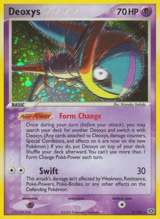 Deoxys (Speed Forme) 002/106 - Holofoil Emerald