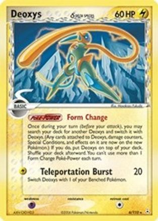 Deoxys (Delta Species - Speed Forme) 006/110 - Reverse Holofoil Holon Phantoms