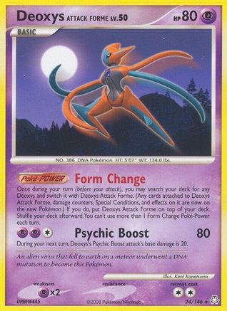 Deoxys Attack Forme 024/146  - Reverse Holofoil Legends Awakened