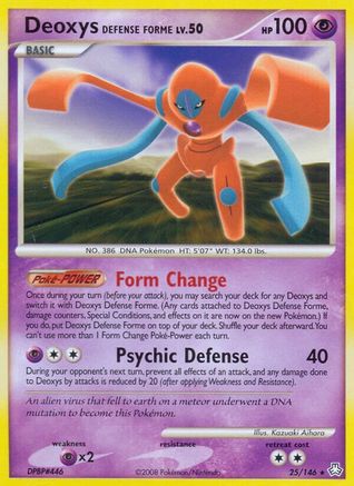 Deoxys Defense Forme 025/146  Legends Awakened