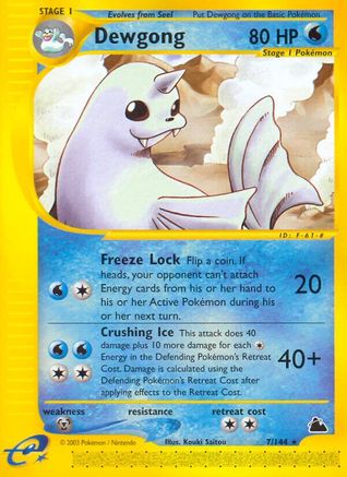 Dewgong 007/144 - Reverse Holofoil Skyridge