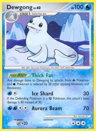 Dewgong 024/147  - Reverse Holofoil Supreme Victors