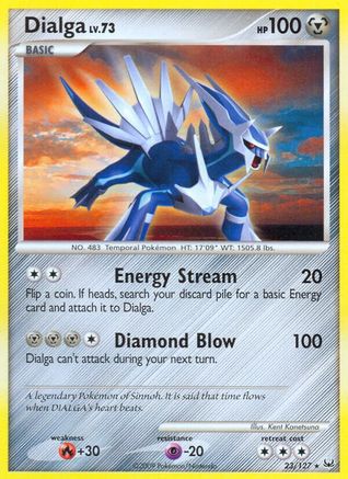 Dialga 023/127  - Reverse Holofoil Platinum