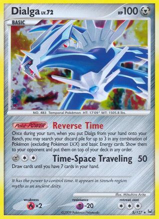Dialga 005/127  - Reverse Holofoil Platinum