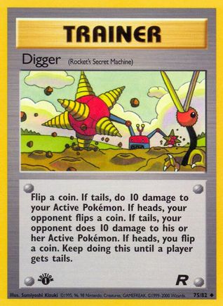 Digger (Rocket's Secret Machine) 075/82 - Unlimited Team Rocket