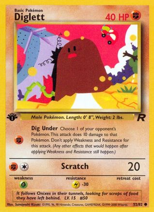 Diglett 052/82 - Unlimited Team Rocket